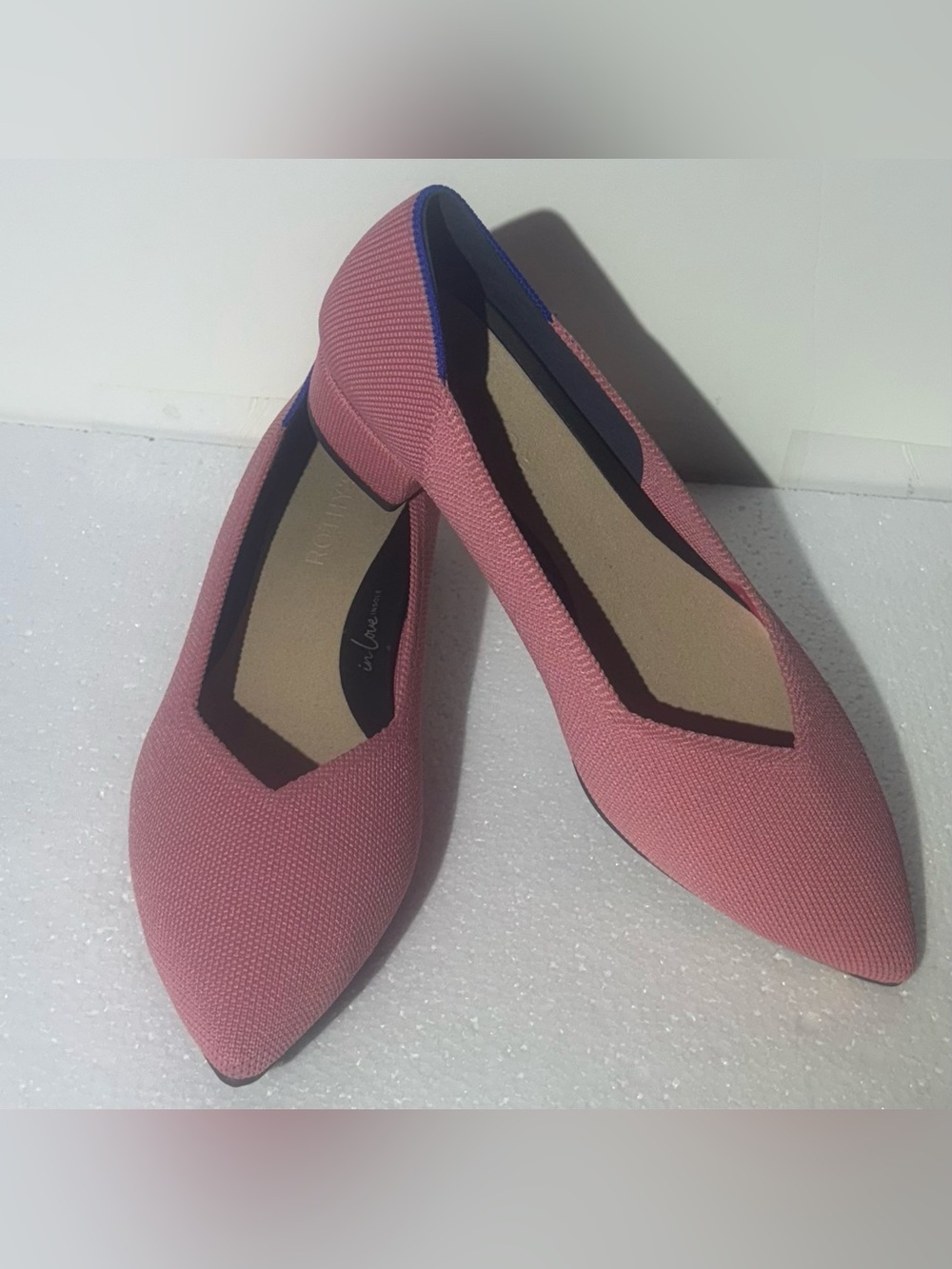 NEW **NO BOX** Rothy’s the high point heels - Tulip